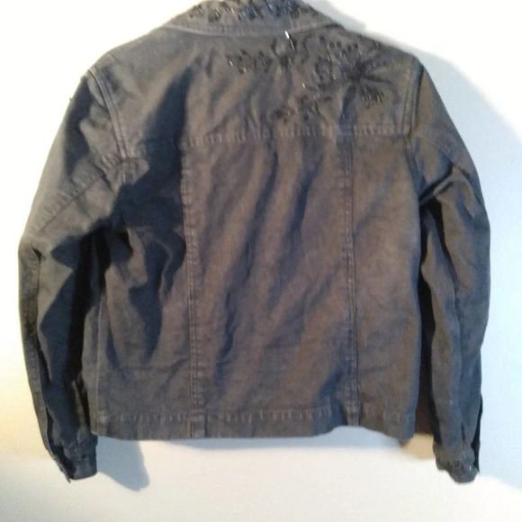 Coldwater Creek Denim Embroidered Jean Jacket - Picture 9 of 13